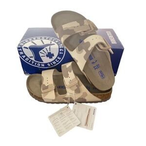 Birkenstock Arizona Cork Camo Sandals - Women's US6 EU37 Narrow